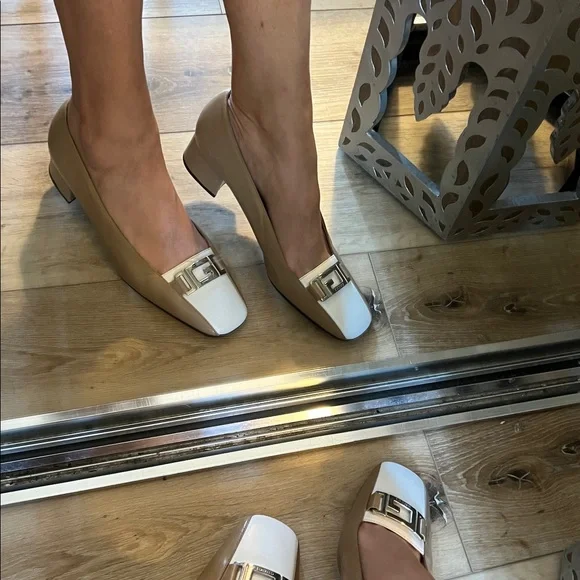 Gucci Marmont Ballet Loafer Beige & White Heels - Size 9B, w/ COA - Picture 13 of 16